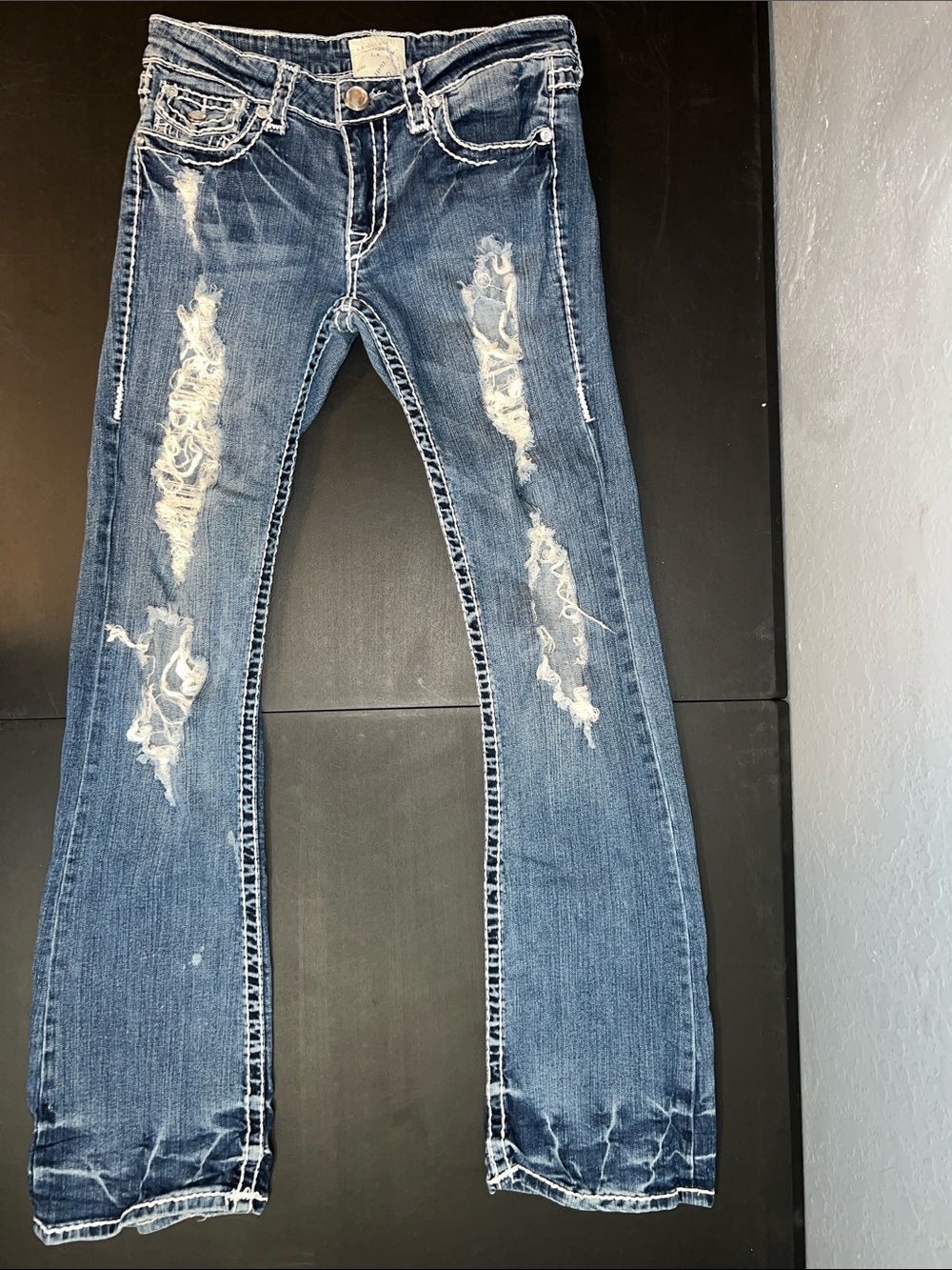 L.A. idol Distressed Blue Women's Jeans